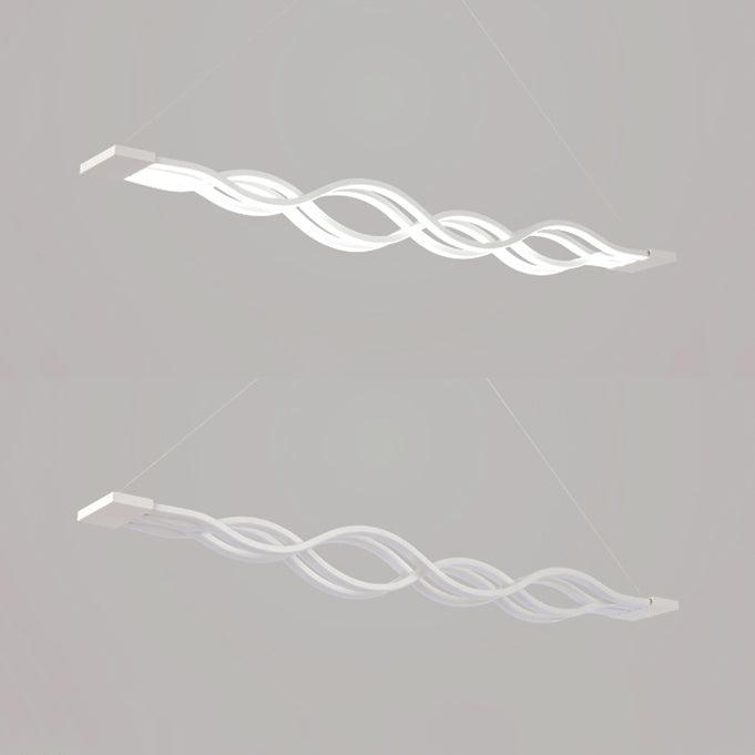 25.5"/39" Wide Acrylic Curly Chandelier LED Ceiling Light - Rebooters