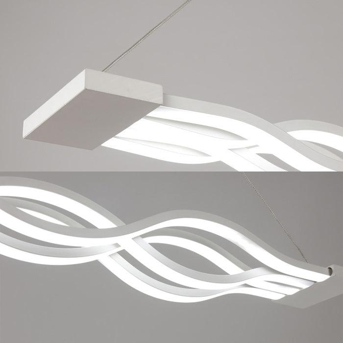 25.5"/39" Wide Acrylic Curly Chandelier LED Ceiling Light - Rebooters