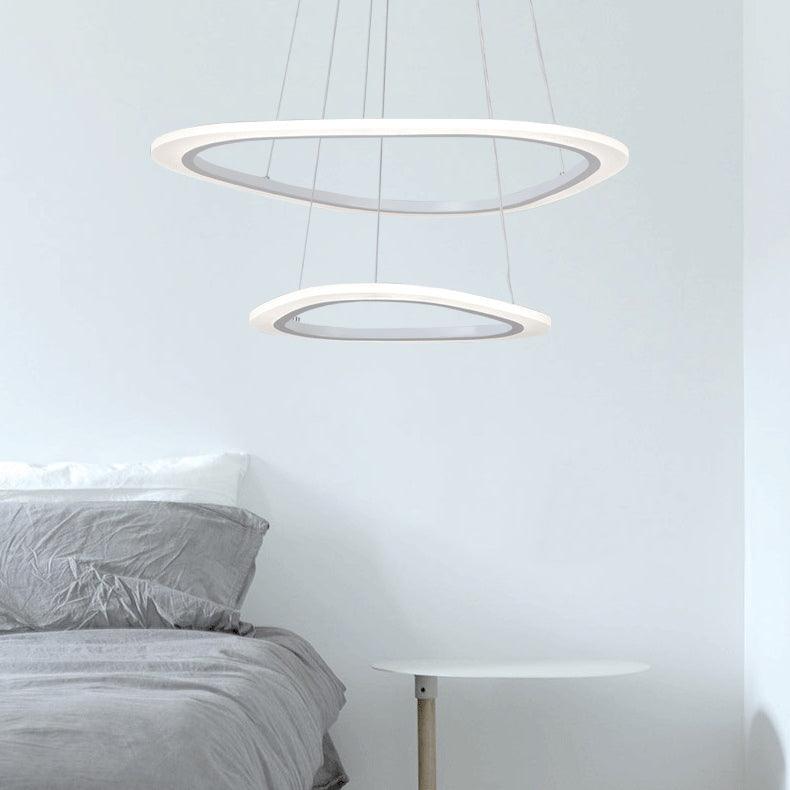 Acrylic Triangle Chandelier Lighting Fixture Modern LED Ceiling Pendant - Rebooters