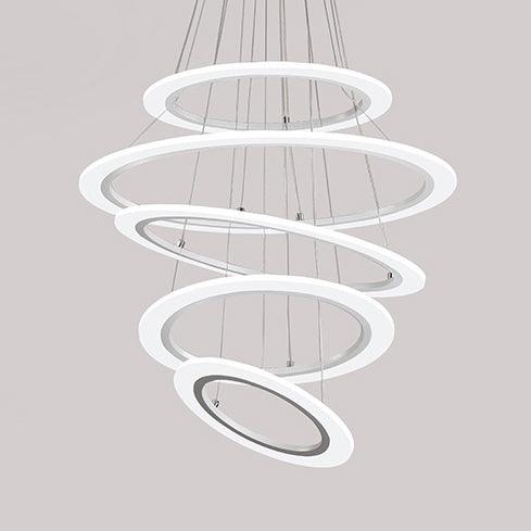 Acrylic Triangle Chandelier Lighting Fixture Modern LED Ceiling Pendant - Rebooters