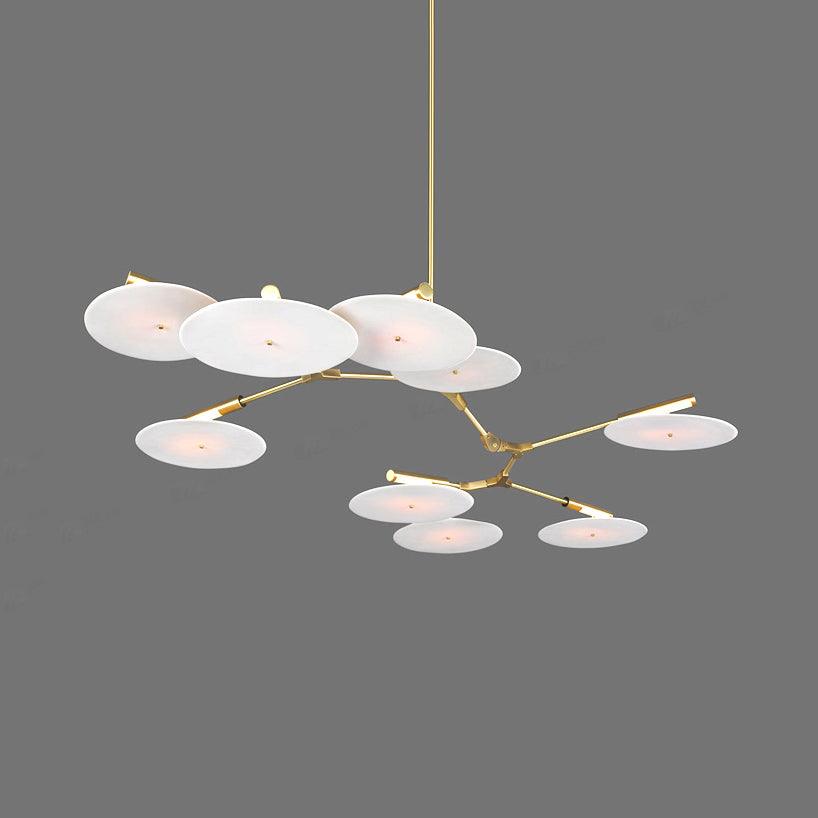 5/9/11 Lights Living Room Chandelier Modern Black Gold Ceiling Lamp - Rebooters