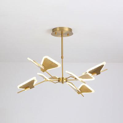 3/6/8 Lights Bedroom Chandelier with Butterfly Acrylic Shade - Rebooters