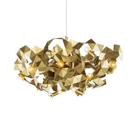 Aluminum Abstract Ceiling Pendant 6 Lights Post Modern Metal Lamp - Rebooters