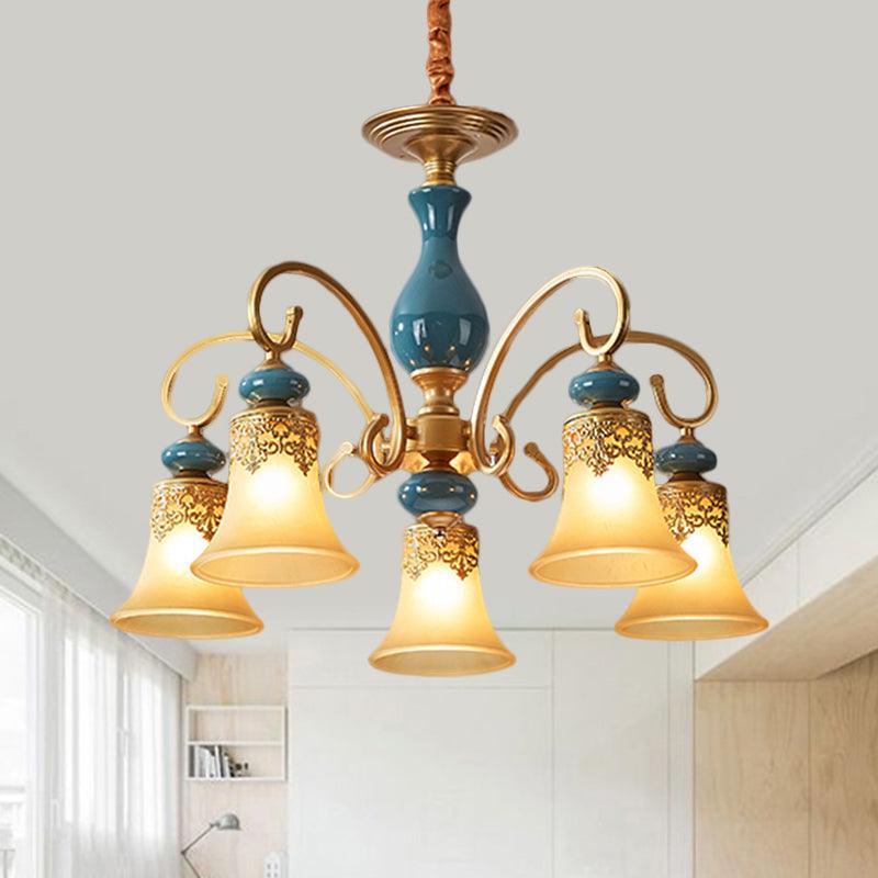 3/5/6-Bulb Suspension Pendant Light Countryside Metal Chandelier - Rebooters