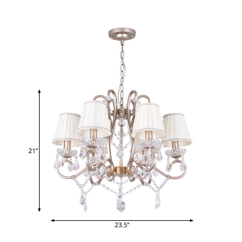 6 Bulbs Hanging Lamp Kit with Conical Crystal Stands - Rebooters