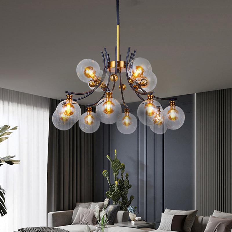 2 Tiers Orb-Shaped Pendulum Light Nordic Style Chandelier - Rebooters
