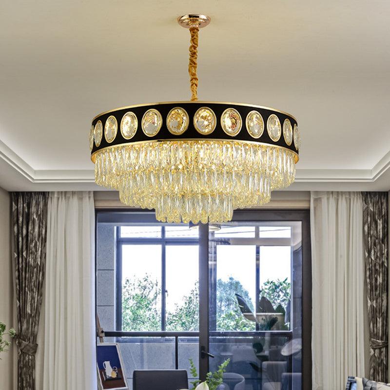 9/11 Heads Taper Hanging Light Kit Modern Black Finish - Rebooters