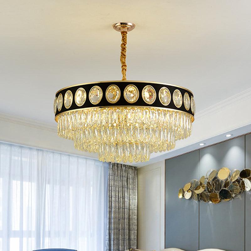 9/11 Heads Taper Hanging Light Kit Modern Black Finish - Rebooters