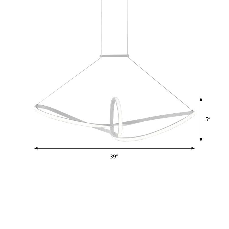 Acrylic Twisted Ceiling Light Minimalist LED Chandelier - Rebooters