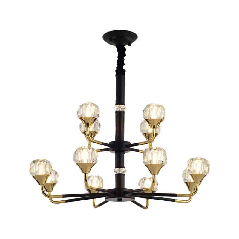 6/8/12 Heads Hanging Chandelier Modern Branching Crystal Ball - Rebooters