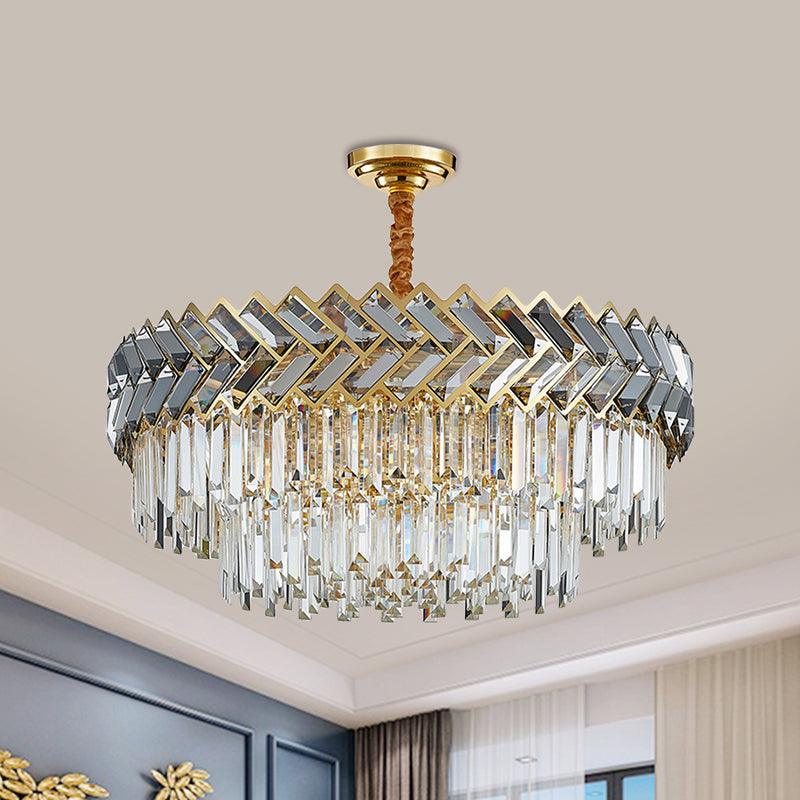 9 Bulbs Chandelier Pendant Light Modern 2-Layered Design - Rebooters