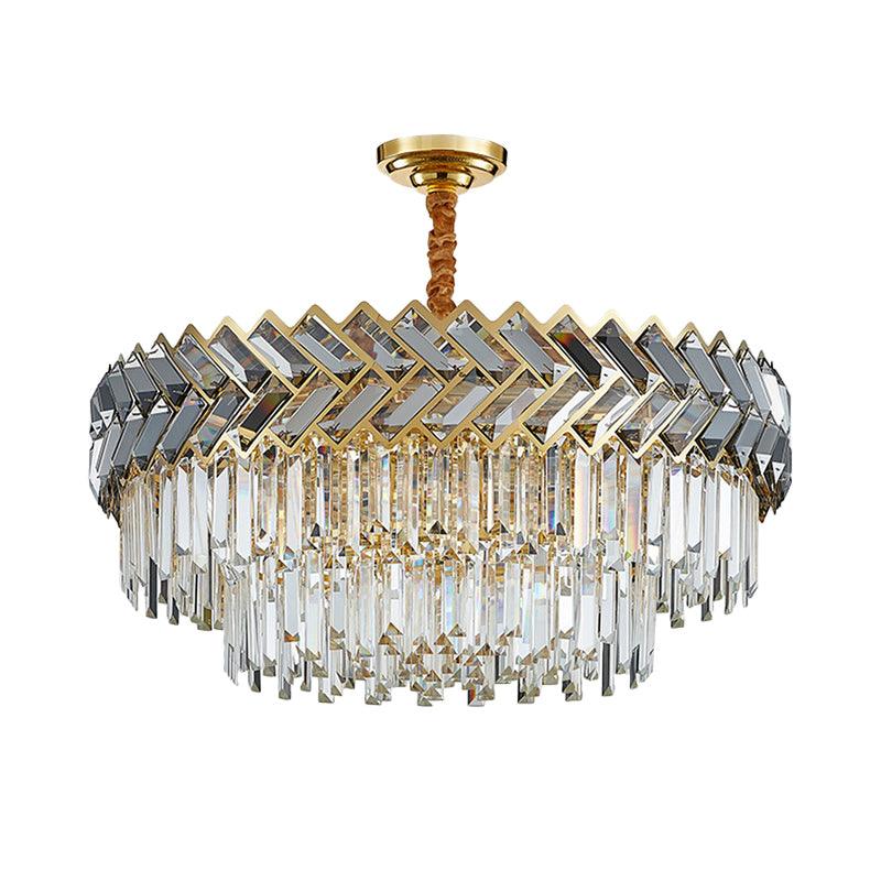 9 Bulbs Chandelier Pendant Light Modern 2-Layered Design - Rebooters