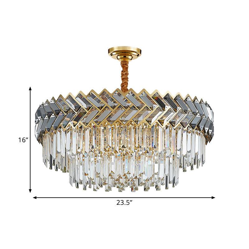 9 Bulbs Chandelier Pendant Light Modern 2-Layered Design - Rebooters