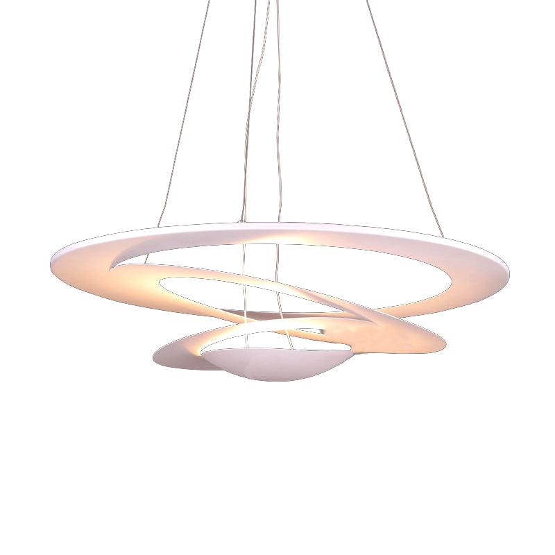 19.5/25.5"/31.5" Wide Spiral Ceiling Light White Chandelier - Rebooters