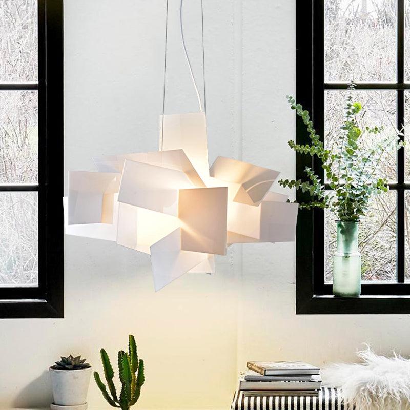 Artistry Spliced Acrylic Drop Pendant 2 Bulbs Ceiling Light - Rebooters