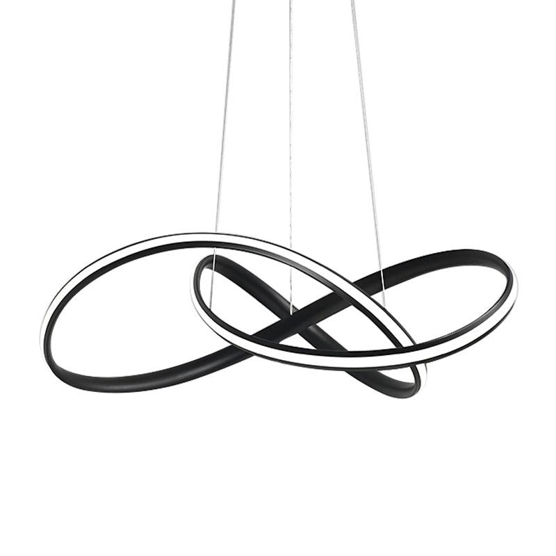 19.5"/27.5" Wide Black White Brown Bent Ceiling Light Fixture - Rebooters