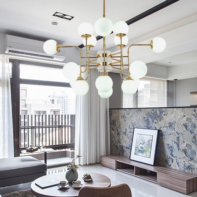 12/16/24 Lights Chandelier Contemporary Gold Hanging Lamp - Rebooters