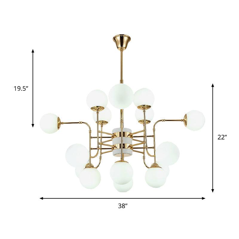 12/16/24 Lights Chandelier Contemporary Gold Hanging Lamp - Rebooters