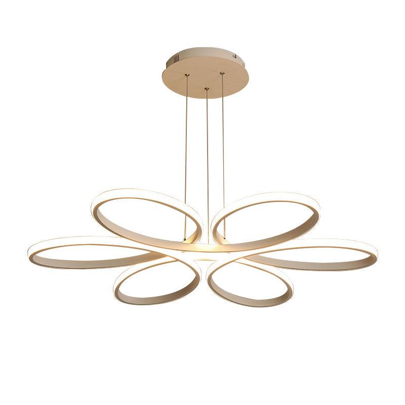 Acrylic Flower Chandelier Light Contemporary LED Ceiling Pendant - Rebooters