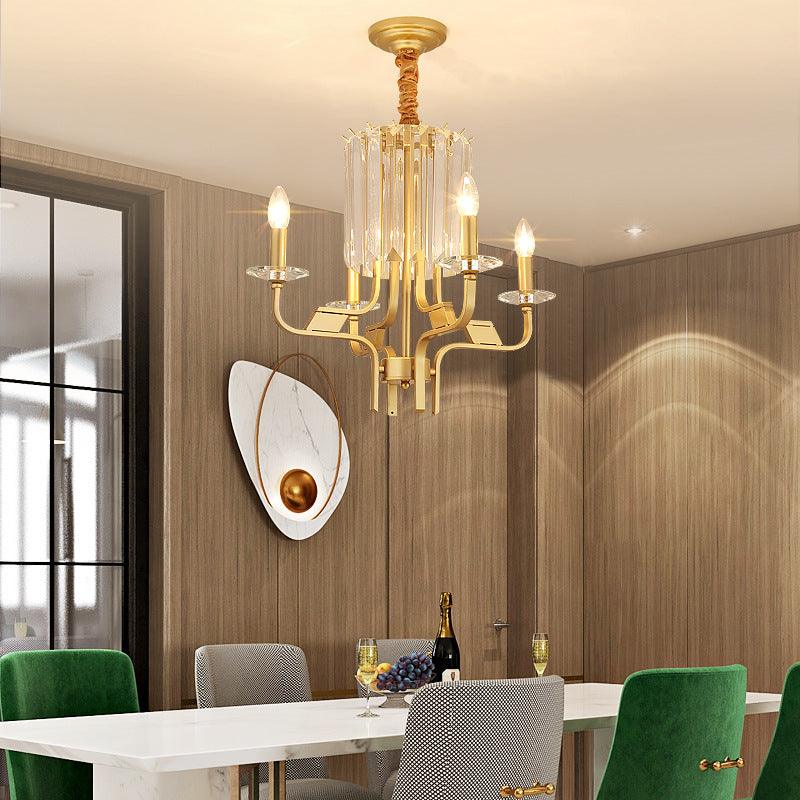 4/6/8 Lights Brass Hanging Ceiling Light Vintage Chandelier - Rebooters