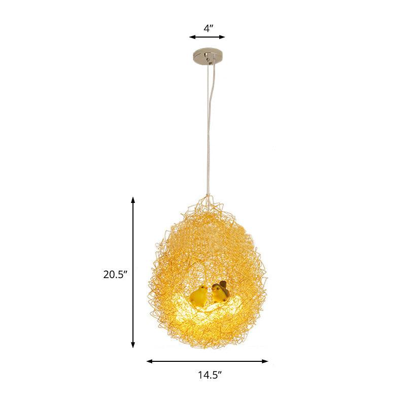 Art Deco 2 Lights Chandelier Light with Metal Shade Gold Neat Ceiling Hung Fixture - Rebooters