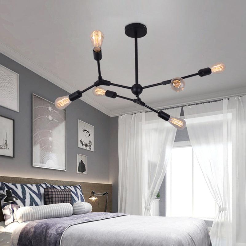 6/8/9 Lights Bedroom Chandelier with Sputnik Metal Shade - Rebooters