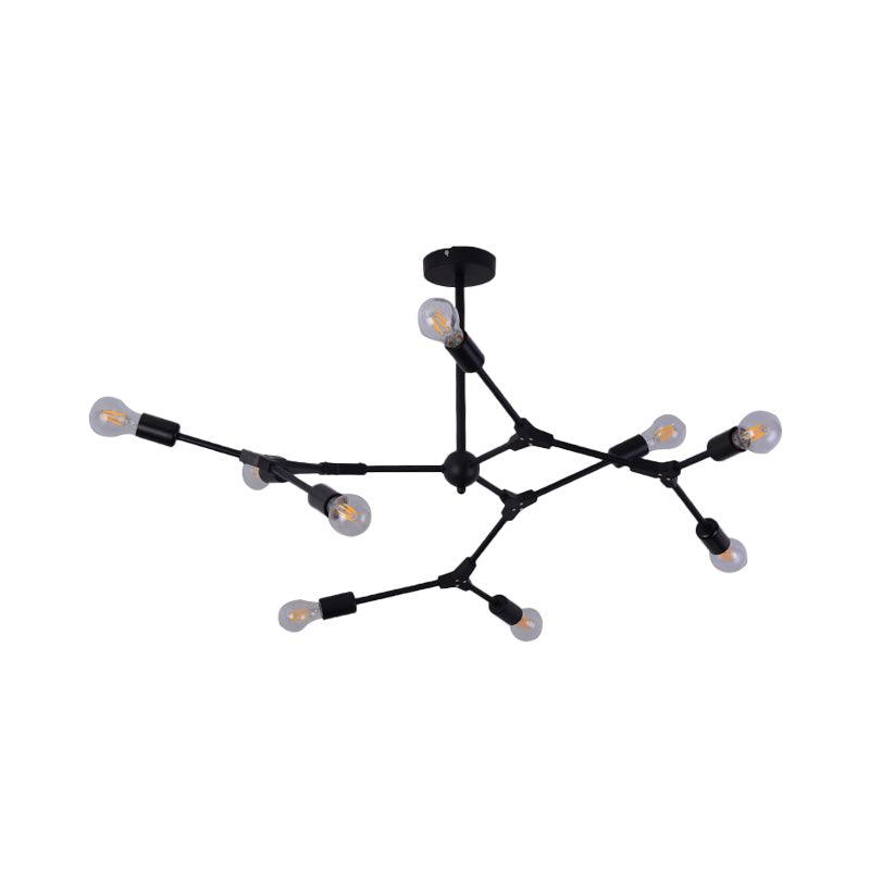 6/8/9 Lights Bedroom Chandelier with Sputnik Metal Shade - Rebooters