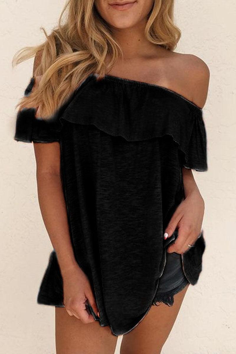 Women's Fashion Off-Shoulder Shirt for Casual Style Rebooters Womens Shirts