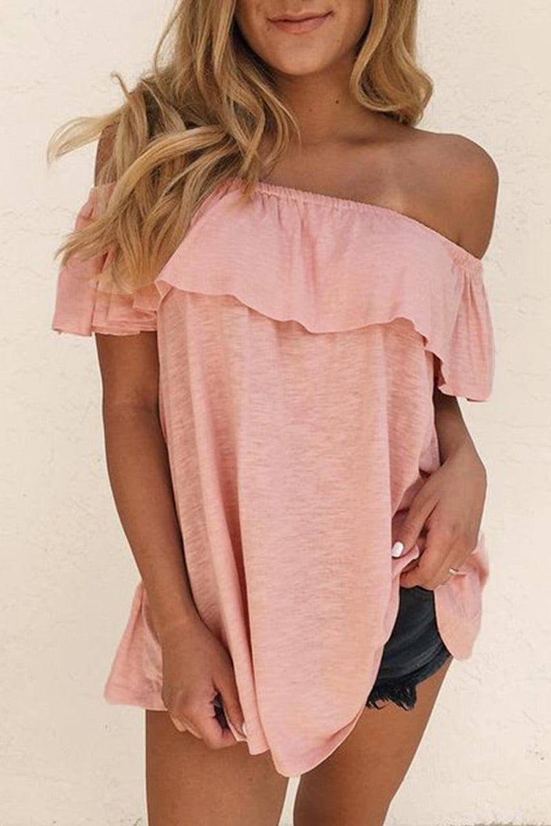 Women's Fashion Off-Shoulder Shirt for Casual Style Rebooters Womens Shirts
