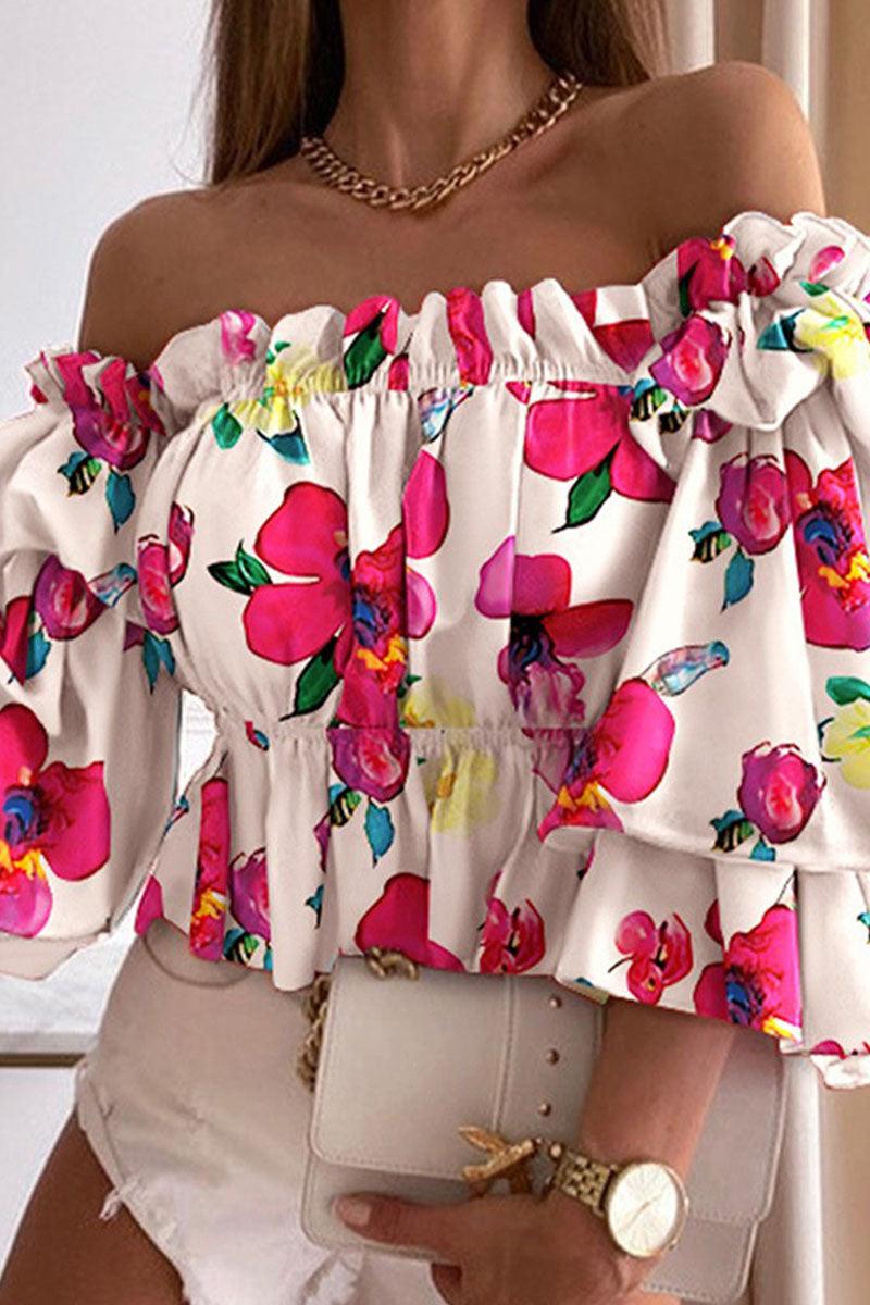 Stylish Women's Printed Off-Shoulder Tops for Every Occasion Rebooters Womens Shirts