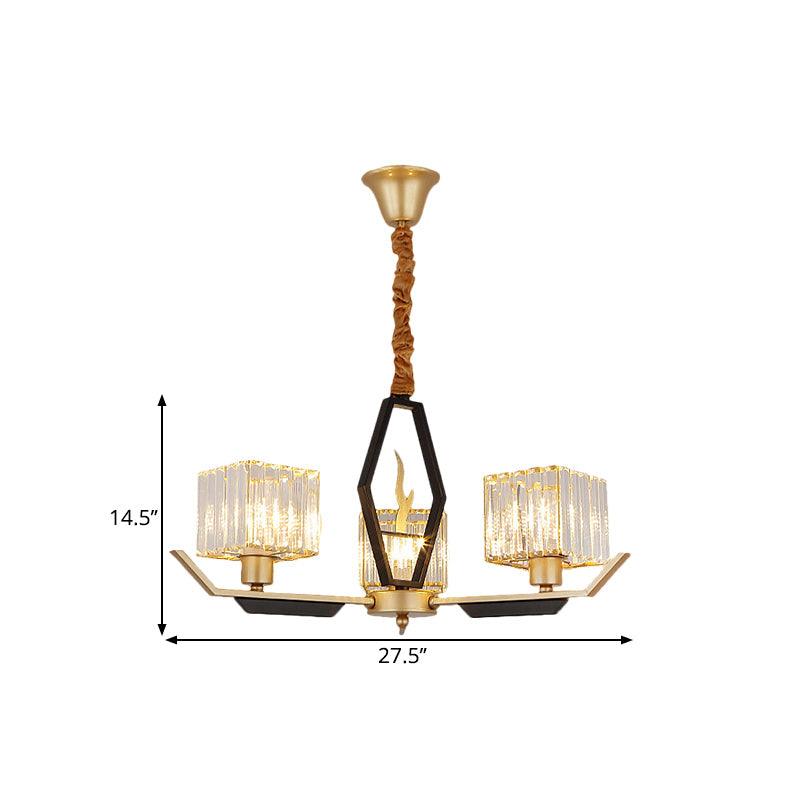 3/6/8 Heads Parlor Ceiling Light Simplicity Gold Chandelier - Rebooters