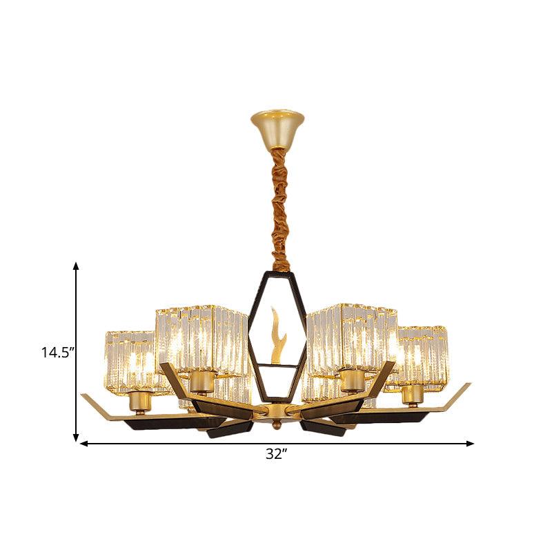 3/6/8 Heads Parlor Ceiling Light Simplicity Gold Chandelier - Rebooters