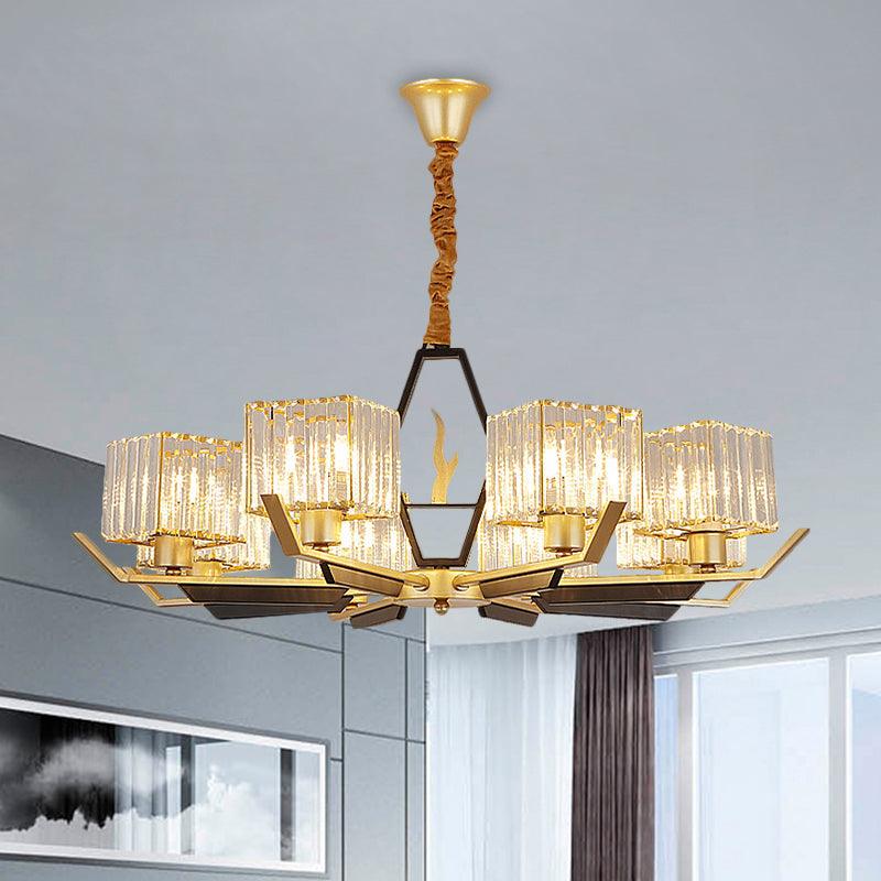 3/6/8 Heads Parlor Ceiling Light Simplicity Gold Chandelier - Rebooters