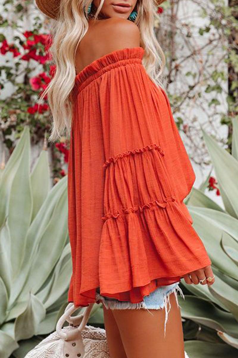 Women's Folded Off-Shoulder Tops for Elegant Style Rebooters Womens Shirts