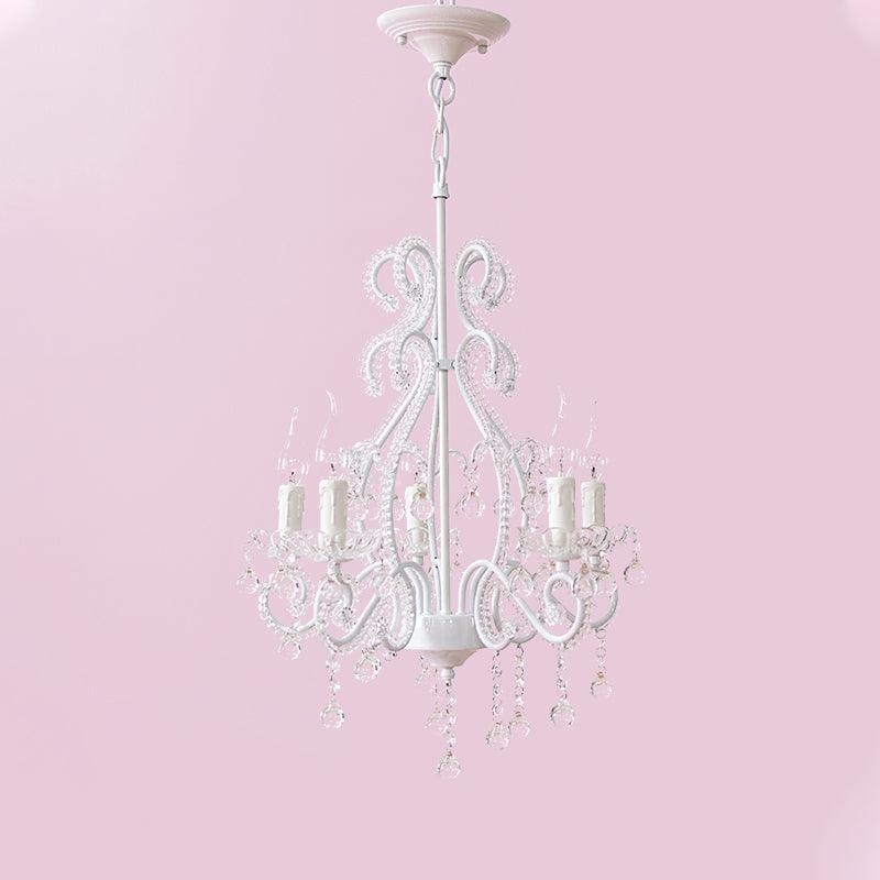 Bedroom Chandelier Girls Nordic Style Pendant Lighting Crystal - Rebooters