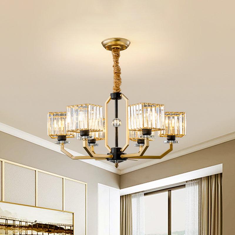 3/6 Bulbs Dining Room Chandelier Light Contemporary Gold Ceiling Lamp - Rebooters