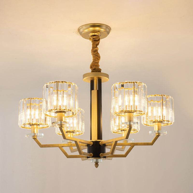 3/6 Heads Dining Room Suspension Lamp Minimalism Gold Chandelier - Rebooters