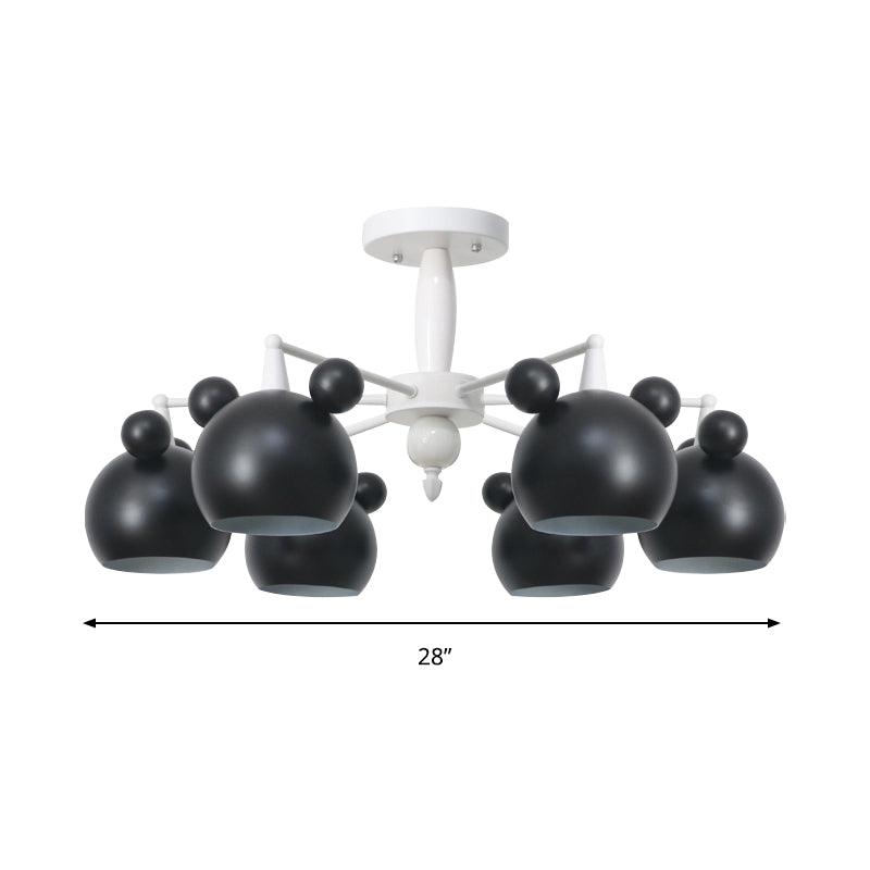 Macaron Stylish Suspension Light Bear Shade Metal Hanging Light - Rebooters