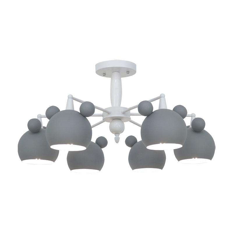 Macaron Stylish Suspension Light Bear Shade Metal Hanging Light - Rebooters