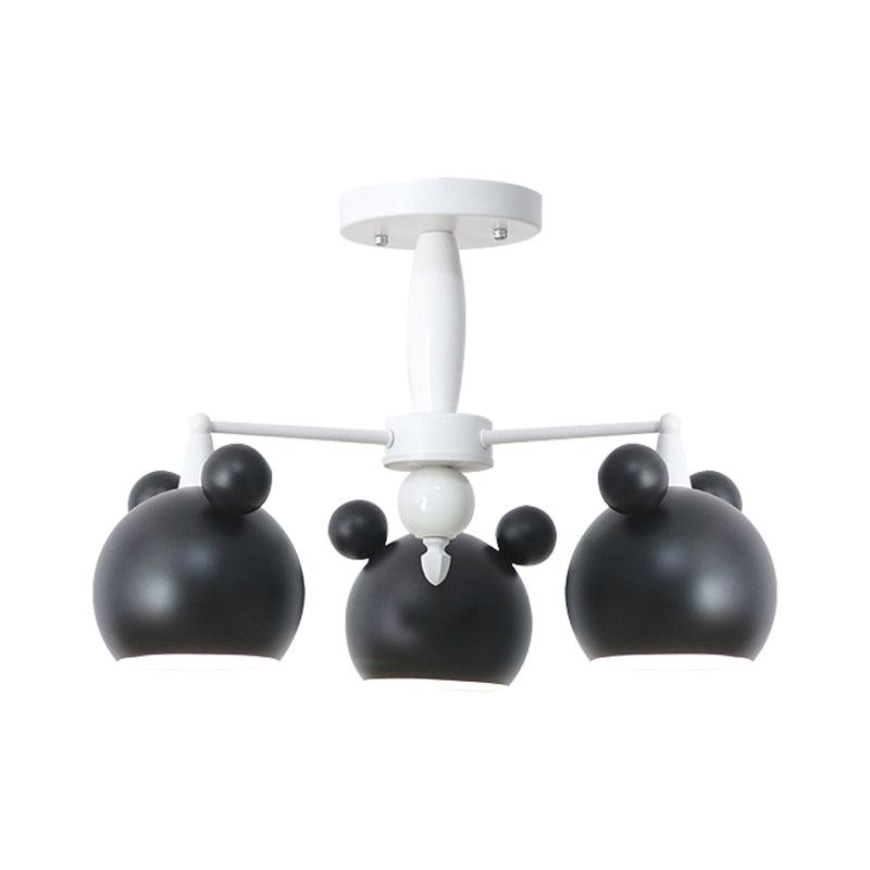 Macaron Stylish Suspension Light Bear Shade Metal Hanging Light - Rebooters