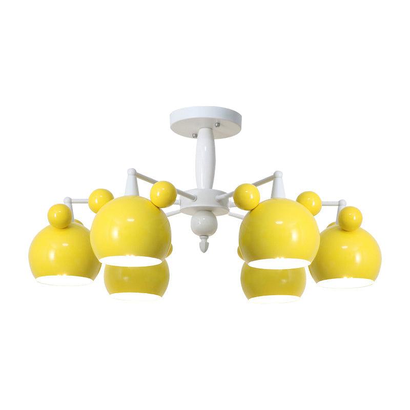 Macaron Stylish Suspension Light Bear Shade Metal Hanging Light - Rebooters