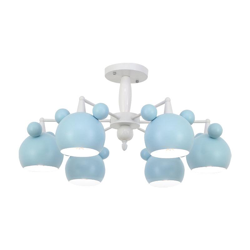 Macaron Stylish Suspension Light Bear Shade Metal Hanging Light - Rebooters