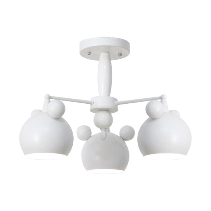 Macaron Stylish Suspension Light Bear Shade Metal Hanging Light - Rebooters