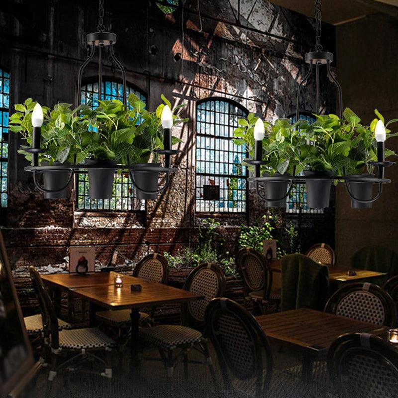 3/6 Bulbs Bonsai Ceiling Chandelier Vintage Iron Pendant Light - Rebooters