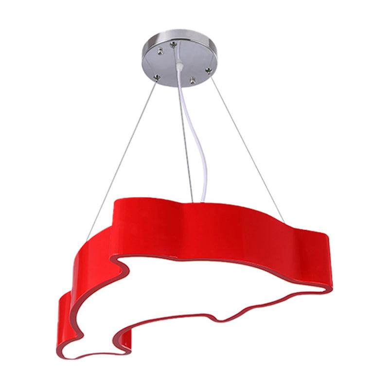 Acrylic Dolphin Pendant Chandelier Minimalist LED Lamp - Rebooters