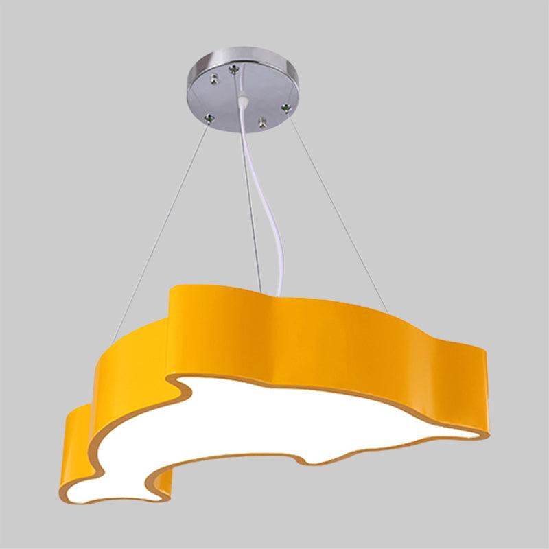 Acrylic Dolphin Pendant Chandelier Minimalist LED Lamp - Rebooters