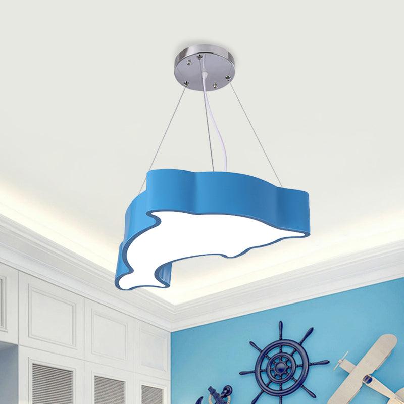 Acrylic Dolphin Pendant Chandelier Minimalist LED Lamp - Rebooters