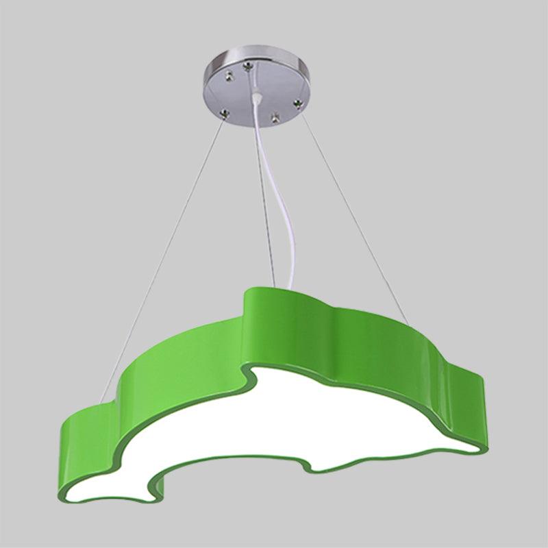 Acrylic Dolphin Pendant Chandelier Minimalist LED Lamp - Rebooters