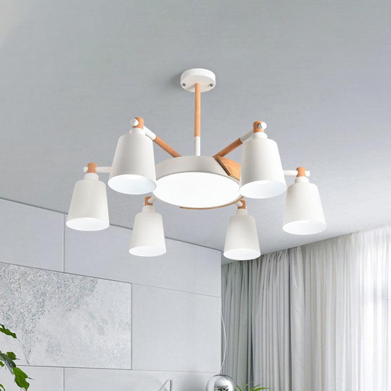 3/5/8-Light Living Room Chandelier Lamp Macaron Grey Blue White - Rebooters