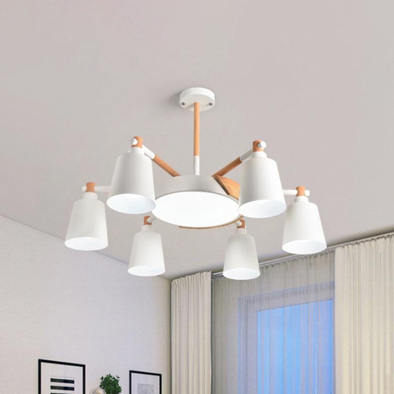 3/5/8-Light Living Room Chandelier Lamp Macaron Grey Blue White - Rebooters